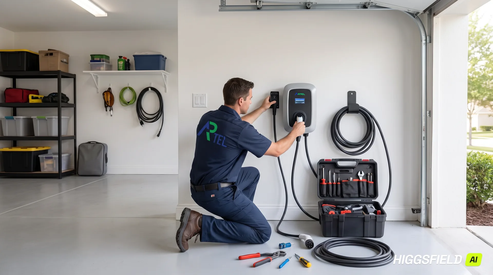 Instalación de cargador EV con adecuación eléctrica